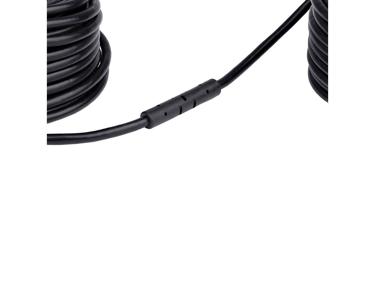 USB EXTENDER HUB, 24M USB 2.0 EXTENSION CABLE WITH 4-PORT USB-A HUB, ACTIVE/BUS POWERED USB REPEATER CABLE, OPTIONAL 10W POWER SUPPLY INCLUDED