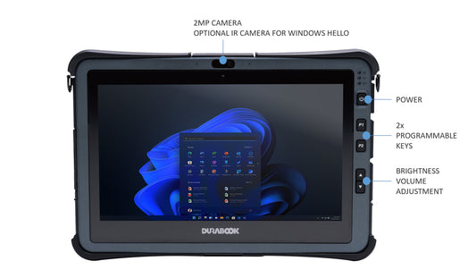 Durabook U11 Rugged Tablet, i5-1230U, 11.6" Touch, 4G LTE, Win 11 Pro
