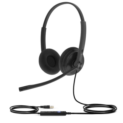 Casque filaire USB YEALINK UH34 Lite Duo Teams, supra-auriculaire, antibruit