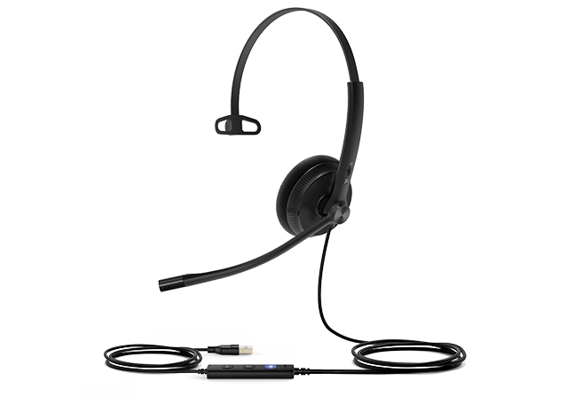 Casque filaire USB YEALINK UH34 Lite Duo Teams, supra-auriculaire, antibruit