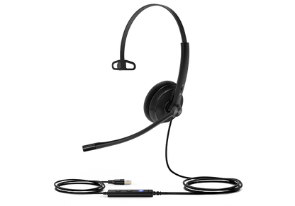 Casque filaire USB YEALINK UH34 Lite Duo Teams, supra-auriculaire, antibruit
