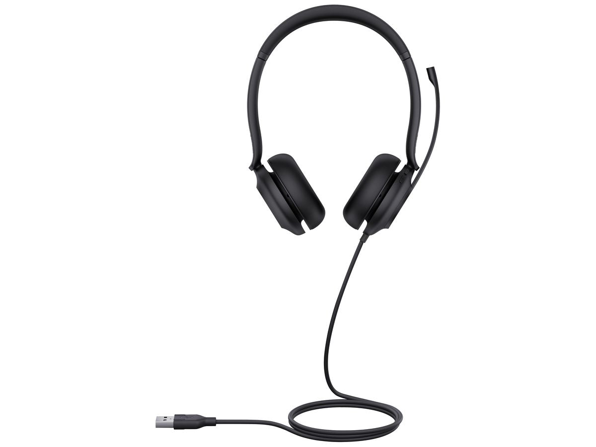 The Yealink UH35 Dual UC is a USB-A wired headset designed for professional Unified Communications environments. Featuring dual noise-canceling microphones and 35mm speakers, it provides clear audio and effective background noise suppression. Soft leather ear cushions and an integrated busylight enhance comfort and productivity throughout the workday.