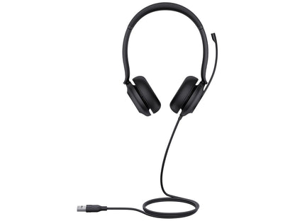 The Yealink UH35 Dual UC is a USB-A wired headset designed for professional Unified Communications environments. Featuring dual noise-canceling microphones and 35mm speakers, it provides clear audio and effective background noise suppression. Soft leather ear cushions and an integrated busylight enhance comfort and productivity throughout the workday.