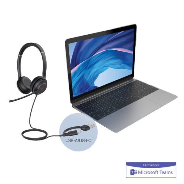Casque filaire USB-C YEALINK UH37 Dual Teams