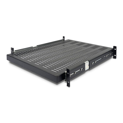 Étagère coulissante ventilée StarTech 2U, profondeur 61 cm, acier, charge 22,7 kg
