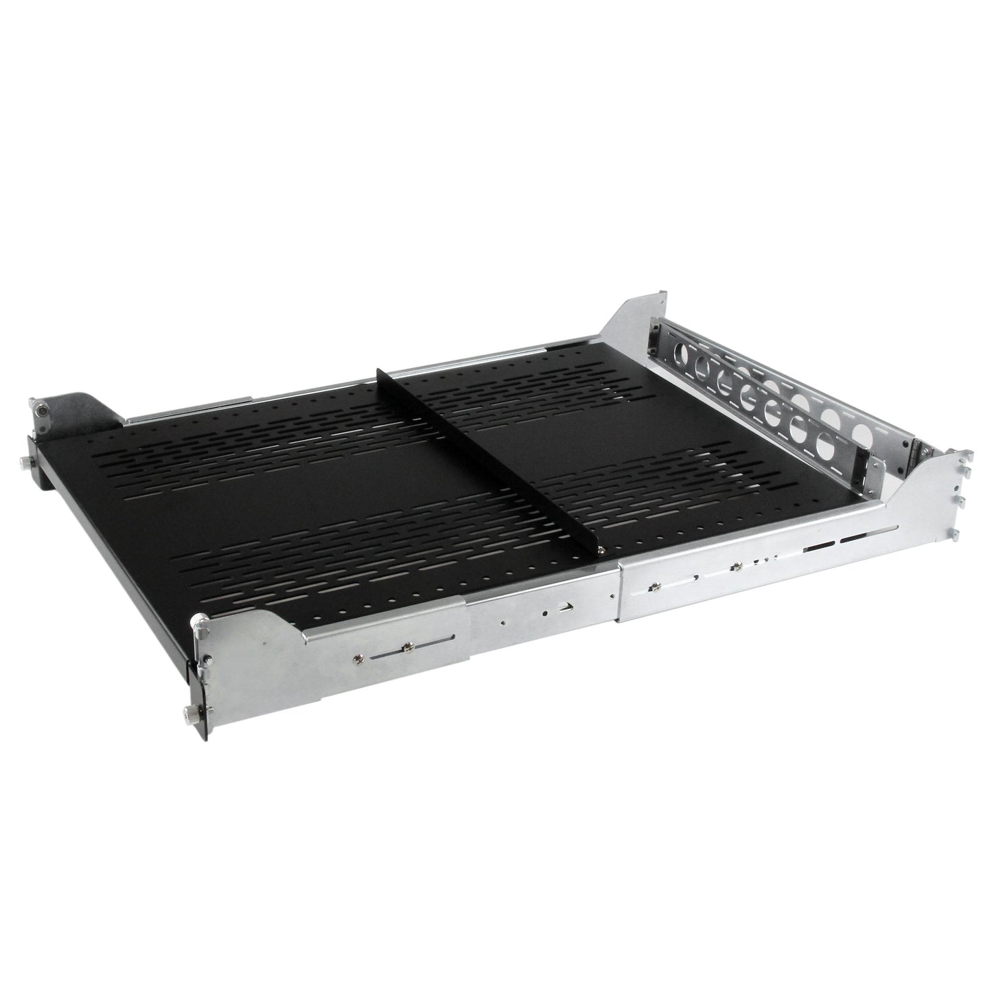 Étagère de rack coulissante ventilée réglable 2U StarTech avec bras de gestion des câbles