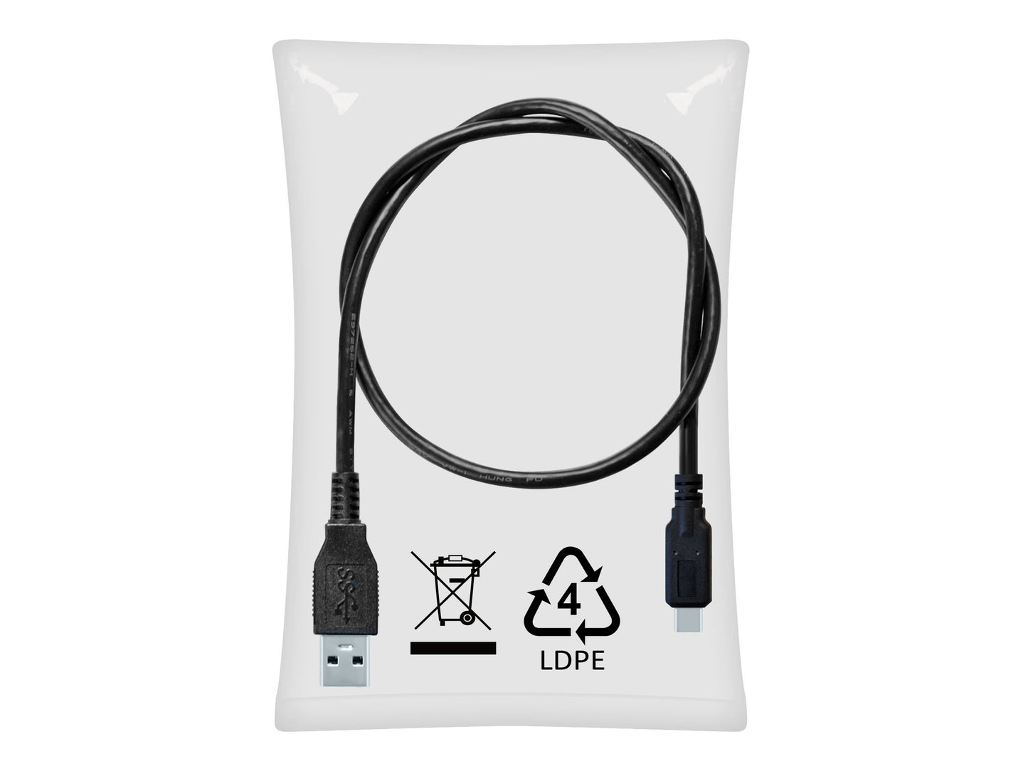 HighPoint USB-A31-1MC 1M USB-A to USB-C 10Gb/s Cable