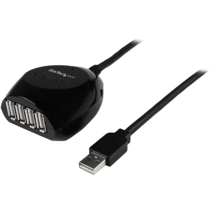 Câble USB 2.0 actif StarTech USB2EXT4P15M (15 m) avec hub 4 ports