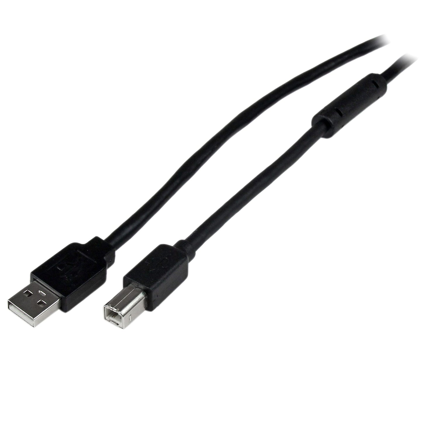 StarTech 20m Active USB 2.0 A to B Cable - M/M, Black