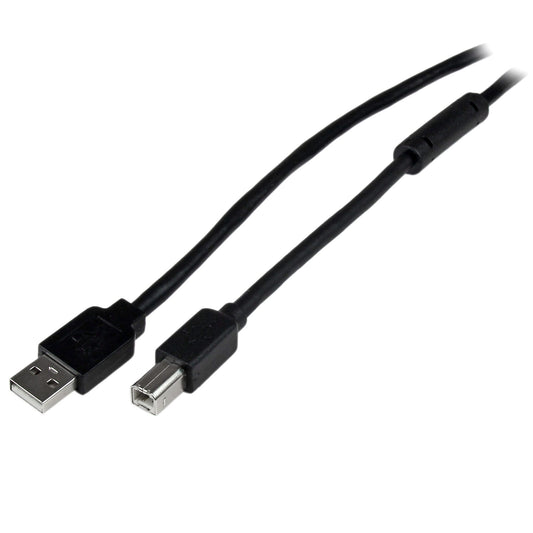 Câble USB 2.0 A vers B actif StarTech (20 m) - M/M, noir