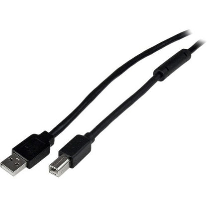 StarTech 20m Active USB 2.0 A to B Cable - M/M, Black