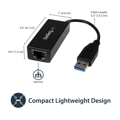 StarTech USB 3.0 to Gigabit Ethernet NIC Adapter - USB31000S