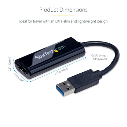 Adaptateur StarTech USB 3.0 vers DisplayPort - 4K, conforme TAA, Windows uniquement