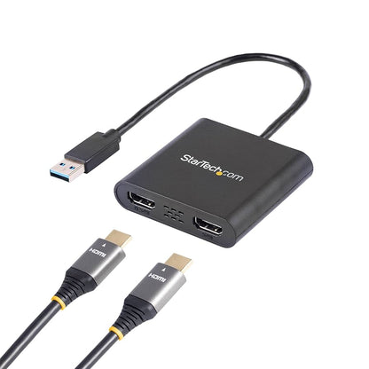 Adaptateur StarTech USB 3.0 vers HDMI/VGA avec hub USB (Windows uniquement) - TAA
