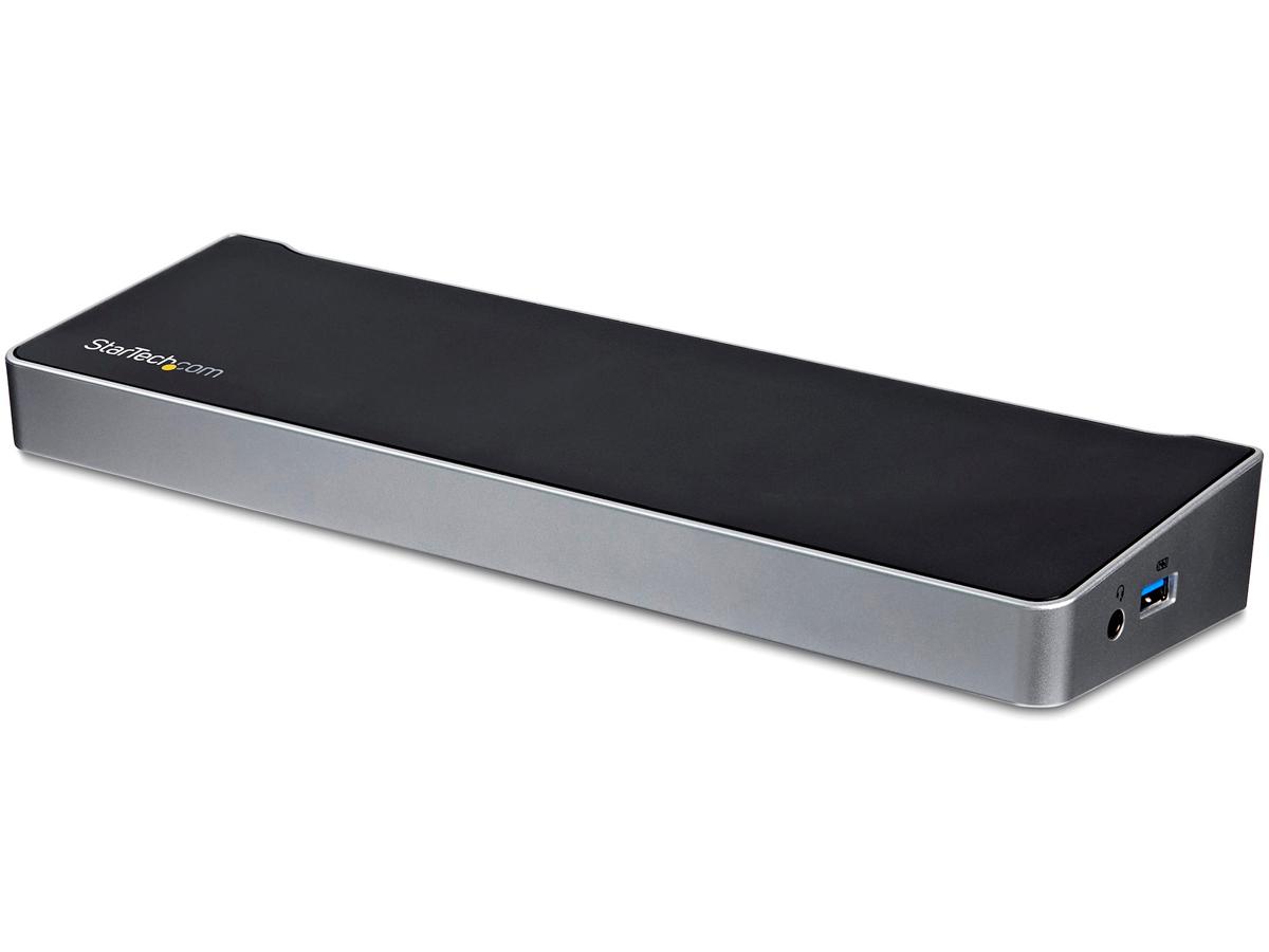 4K-capable USB 3.0 docking station supports triple display configurations and includes a fast-charging port for enhanced productivity. Designed for universal compatibility, it features Gigabit Ethernet, DisplayPort outputs, audio out, and multiple USB 3.0 ports. Backed by a 3-year warranty, this reliable dock ensures seamless connectivity for laptop users.