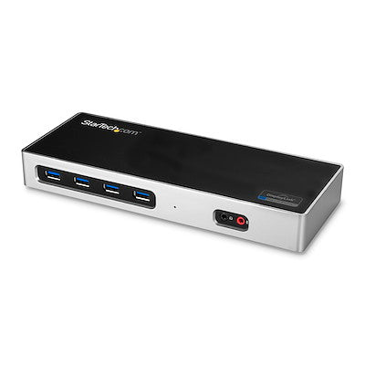 Station d'accueil StarTech USB 3.0 double HDMI/4K DP – Noir
