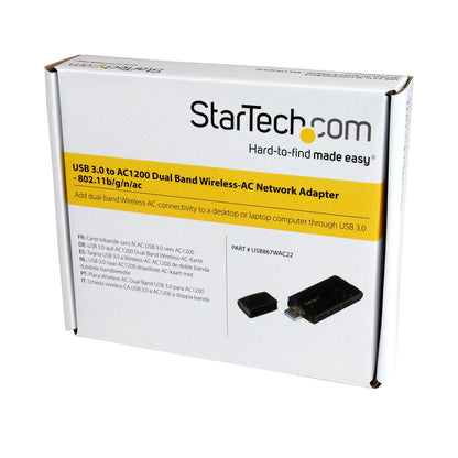 StarTech USB 3.0 AC1200 Dual-Band Wireless Network Adapter