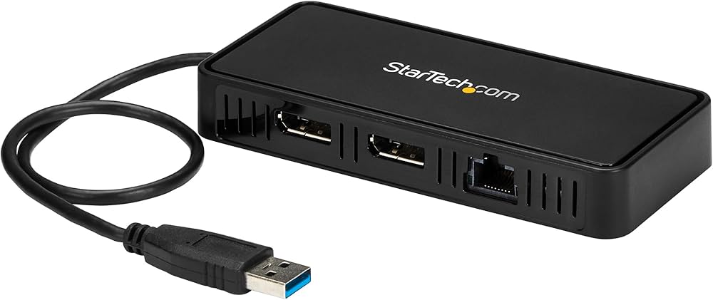 Mini station d'accueil USB 3.0 STARTECH - Double DisplayPort 4K et GbE