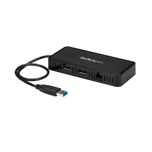 Mini station d'accueil USB 3.0 STARTECH - Double DisplayPort 4K et GbE