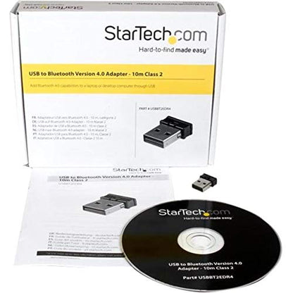 Adaptateur USB Bluetooth 4.0 StarTech - Mini dongle classe 2 de 10 m