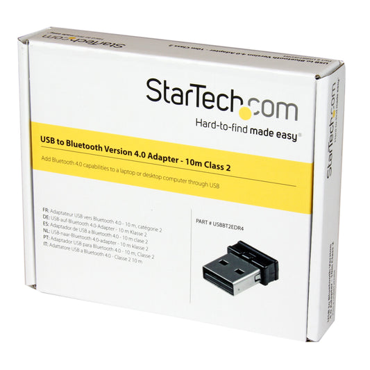 Adaptateur USB Bluetooth 4.0 StarTech - Mini dongle classe 2 de 10 m