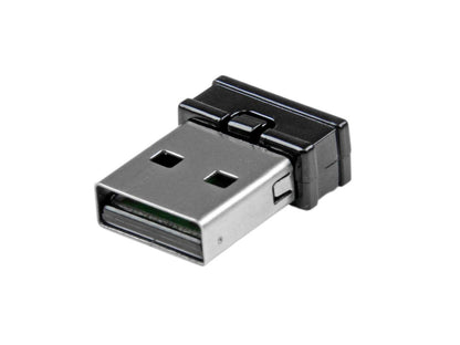 Add wireless Bluetooth 4.0 functionality to your desktop or laptop with this compact StarTech adapter. With a 10m (33ft) range and Class 2 EDR performance, it is Bluetooth Smart Ready and LE compliant for energy-efficient connectivity. Ideal for quick, seamless integration of Bluetooth peripherals in any business or office setup.