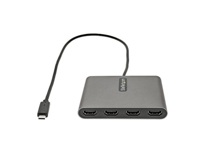 USB C to Quad HDMI Adapter, USB-C to 4x HDMI Monitor Converter for Windows (no support for macOS/ChromeOS/Linux) - TAA