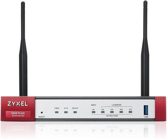 Zyxel USG FLEX 200 UTM & VPN Firewall, 1Gbps, 9 Ports, TAA, NebulaFlex
