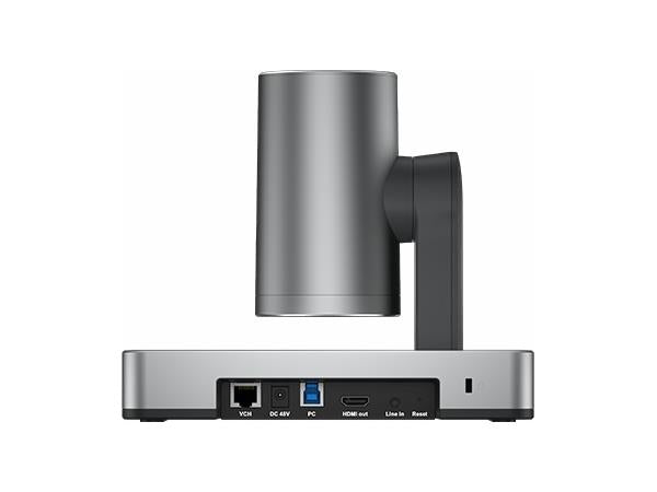The Yealink UVC86 is a high-performance 4K dual-eye camera designed for professional-grade video conferencing. It includes a VCR20 remote control, USB and CAT5e cables, power adapter, and wall mount bracket. This black version also comes with a 2-year hardware warranty, making it a reliable choice for modern meeting spaces.