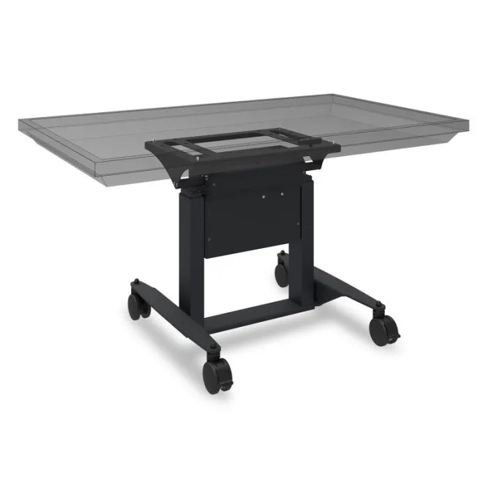 Chariot mobile motorisé ViewSonic e-Box avec inclinaison à 90° et roulettes, compatible VESA 800x600