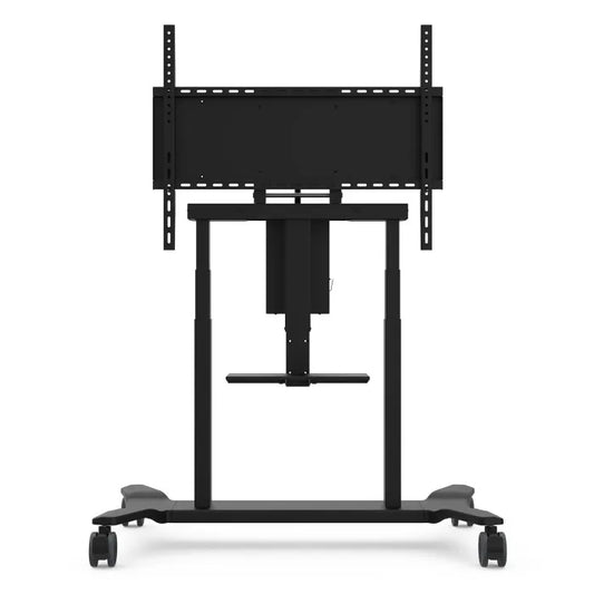 ViewSonic VB-STND-008 Motorized Mobile Cart with Tilt, Storage Tray, Black