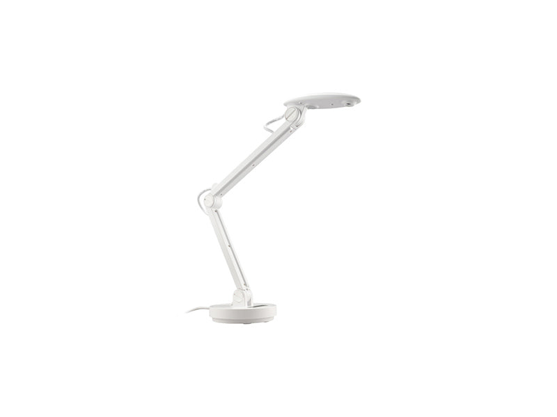 8 megapixel document camera with LED/Brightness/AF buttons and TypeA cable attached, white.