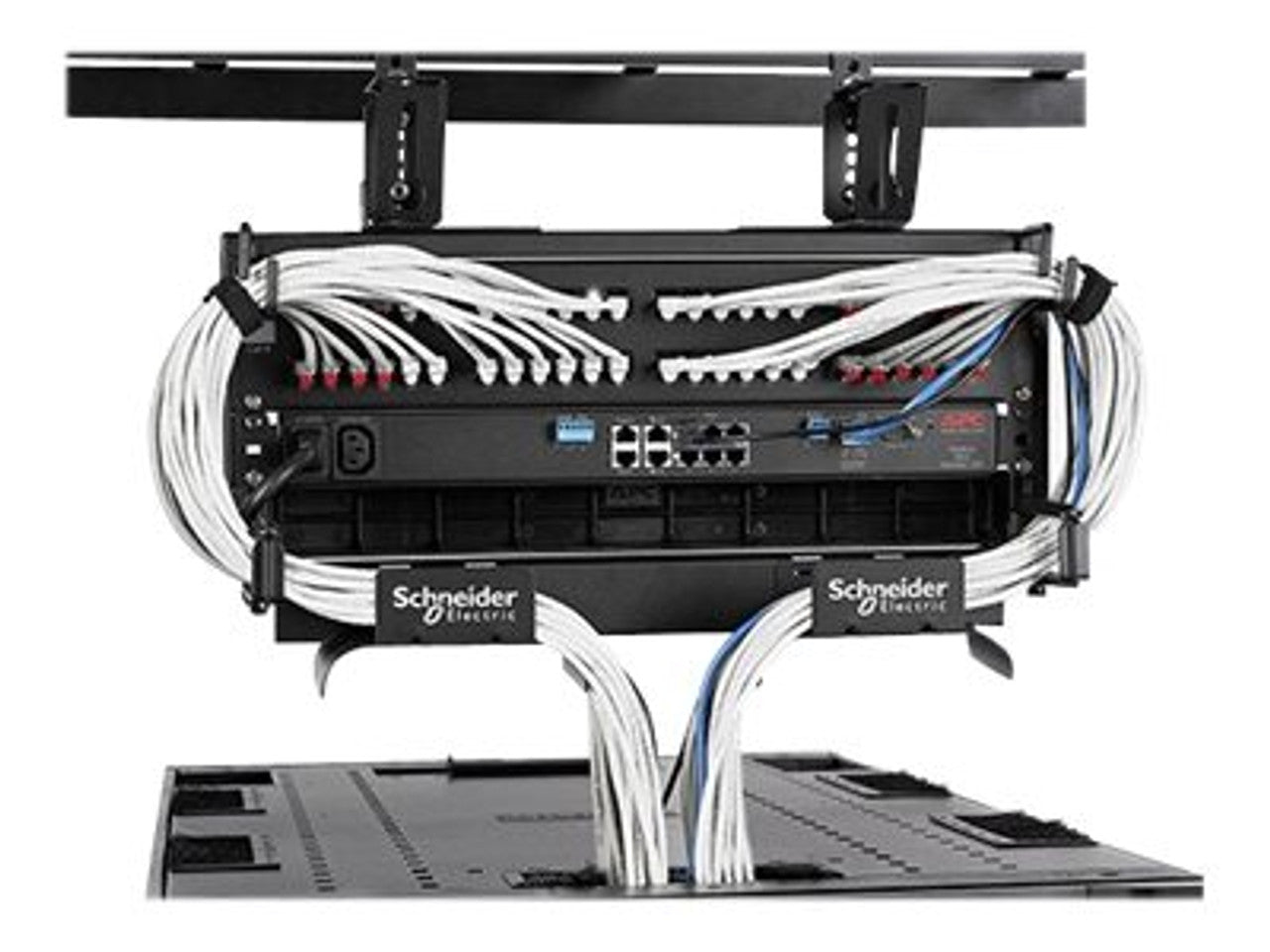 APC Overhead 4U Patch Distribution Rack, Steel, 500mm Width