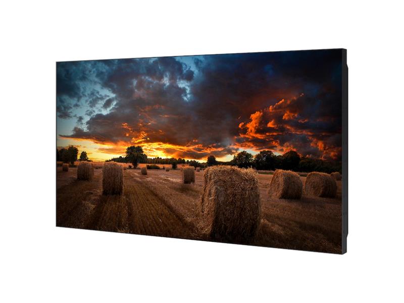 The Samsung VM46B-U is a 46-inch ultra-narrow bezel commercial LED LCD display, designed for seamless video wall applications. Manufactured in Mexico, this TAA-compliant display offers superior visual integration with minimal bezel distraction, making it ideal for professional environments.