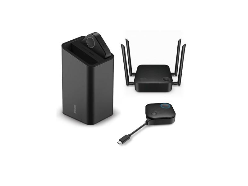 Quickly enable wireless collaboration with the BenQ InstaShow VS20, a plug-and-play presentation server supporting Full HD streaming. Designed for simplicity, it requires no software installation—just connect the button and share instantly, bypassing networks or app configurations.