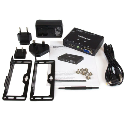 StarTech VS221HD2VGA 2x1 VGA + HDMI to VGA Converter Switch