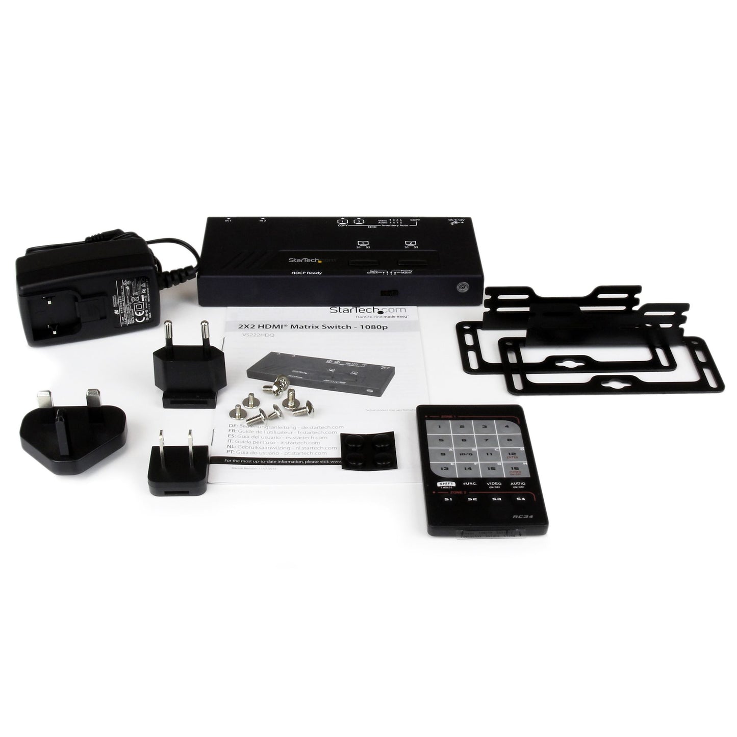 Sélecteur matriciel HDMI STARTECH 2x2 VS222HDQ - 1080p, conforme TAA