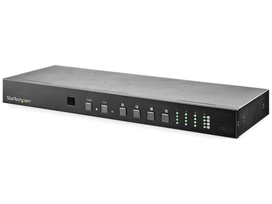 Share and switch four distinct HDMI AV signals between four separate displays in a matrix configuration. WebGUI enables users to control the 4x4 HDMI Matrix Switch remotely. Enjoy astonishing picture quality with support for resolutions up to 4K 60Hz.