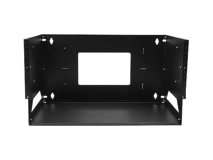 This 4U wall-mount server rack from STARTECH combines secure equipment storage with easy access and space efficiency. Built to EIA/ECA-310-E standards, it features a 12–18 inch adjustable mounting depth and open 2-post design. Ideal for small offices or edge networking environments, its ventilated construction and black steel finish ensure durability in demanding conditions.