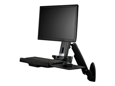 StarTech WALLSTS1 Wall-Mount Articulating Workstation for Monitors up to 17.6 lb