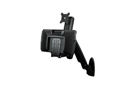 This ergonomic wall-mount workstation from StarTech offers an all-in-one space-saving solution for stand-up computing. Designed for VESA-compatible monitors up to 17.6 lb, it features a full-motion, height-adjustable arm, keyboard tray, and integrated holders for mouse and scanner. Perfect for healthcare, industrial, or office environments where space and adaptability are key.