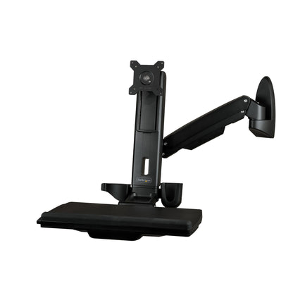 StarTech WALLSTS1 Wall-Mount Articulating Workstation for Monitors up to 17.6 lb