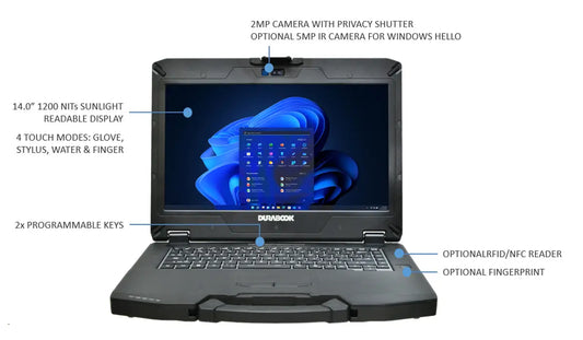 Mise à niveau de la garantie standard de 4 ans pour ordinateur portable semi-durci Durabook