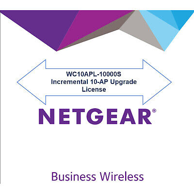 Licence NETGEAR WC10APL-10000S pour 10 points d'accès pour contrôleur WC7600