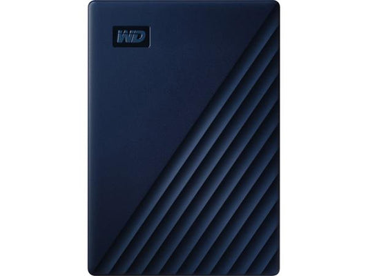 The Western Digital 4TB My Passport for Mac in Blue is a compact, high-capacity portable drive designed specifically for macOS compatibility. With a generous 4TB of storage and fast USB 3.2 connectivity, it offers seamless backups, file transfers, and digital media storage for professionals and creatives alike. A 3-year warranty ensures added peace of mind.