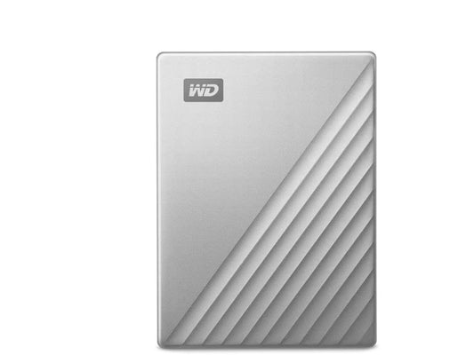 The Western Digital 5TB My Passport Ultra for Mac in Silver offers massive portable storage in a sleek design tailored for macOS users. Equipped with USB 3.2 connectivity and backed by a 3-year warranty, it ensures both speed and reliability. Ideal for creative professionals, students, and mobile users.