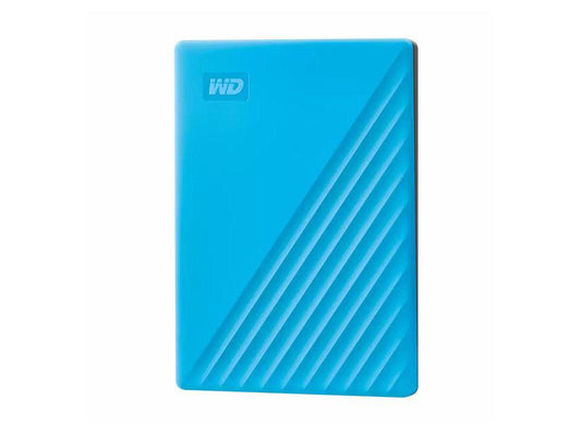 The WD My Passport 2TB external drive offers reliable, high-speed storage in a compact 2.5-inch form factor with USB 3.2 connectivity. Designed for portability, it supports data transfer rates up to 5Gbps and comes in a stylish blue finish. Backed by a 3-year limited warranty, it's a dependable choice for secure file storage on the go.