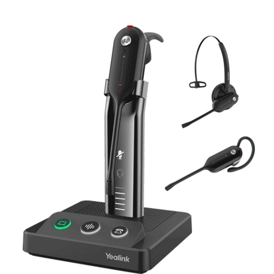 Casque sans fil YEALINK WH63-TEAMS avec contour d'oreille et connectivité USB