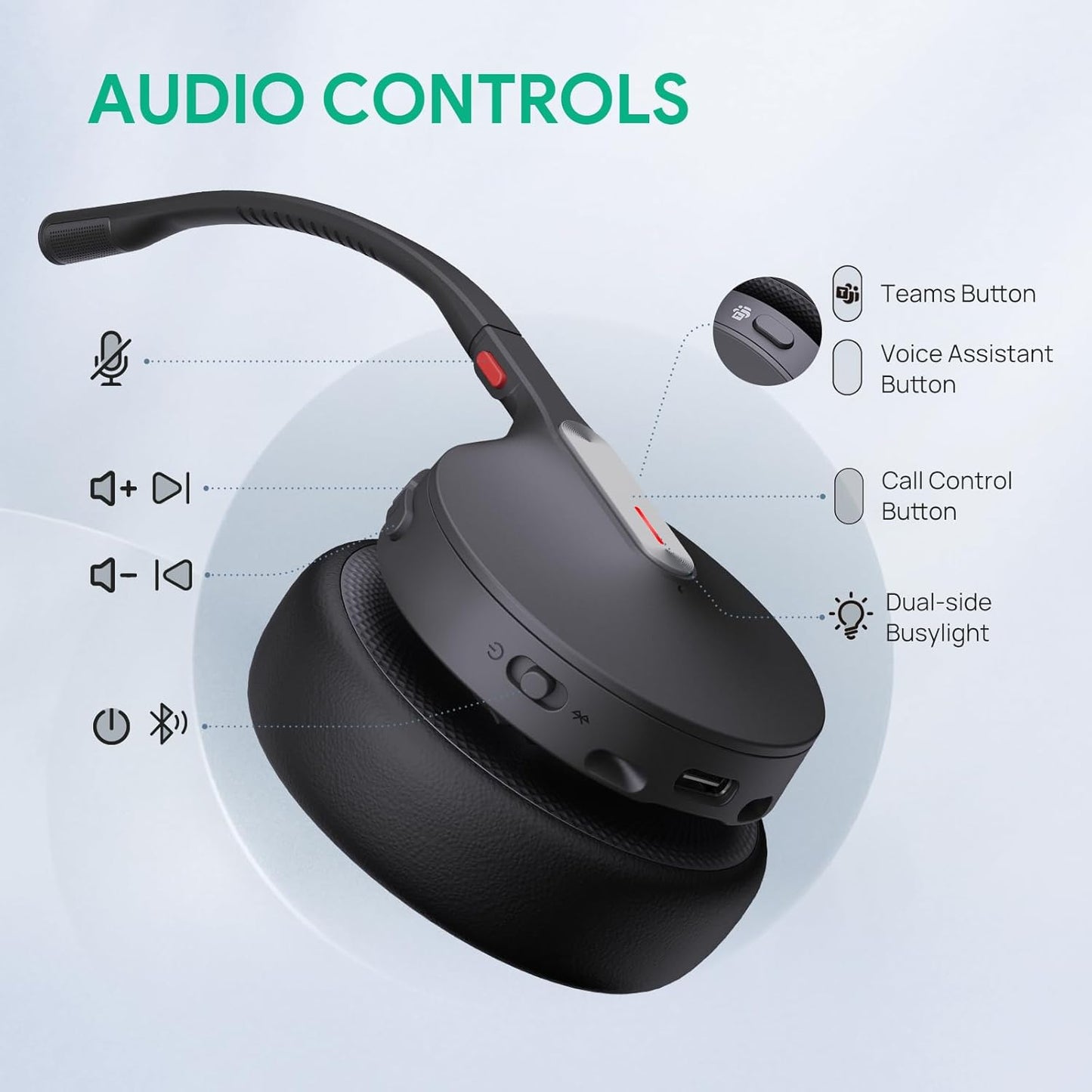 Casque sans fil YEALINK WH64 Dual Teams, binaural, DECT + Bluetooth