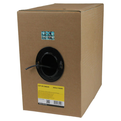 Câble Ethernet CMR solide StarTech Cat6 de 304 m, noir, conforme aux normes TAA